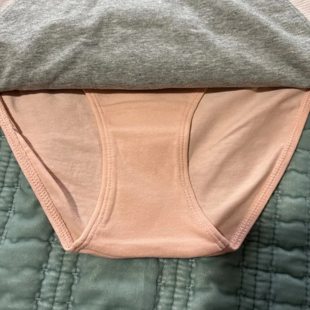 Lot Of 3 NWT Calvin Klein Underwear M Bikini Cotton Stretch Peach, Gray
